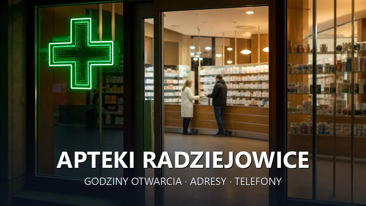 Apteki Radziejowice, powiat żyrardowski - adresy, telefony, godziny otwarcia