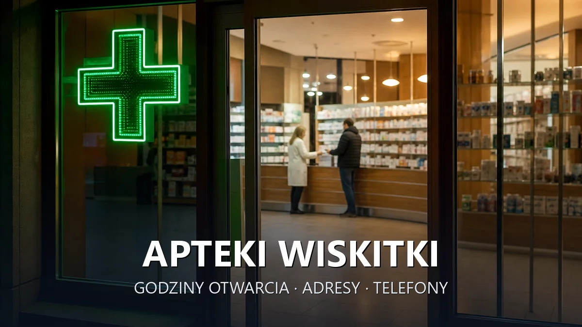 Apteki Wiskitki, powiat żyrardowski - adresy, telefony, godziny otwarcia