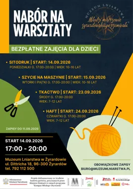Obraz do artykułu: Tylko do 11 września przyjmują zgłoszenia. W Żyrardowie ruszają bezpłatne warsztaty