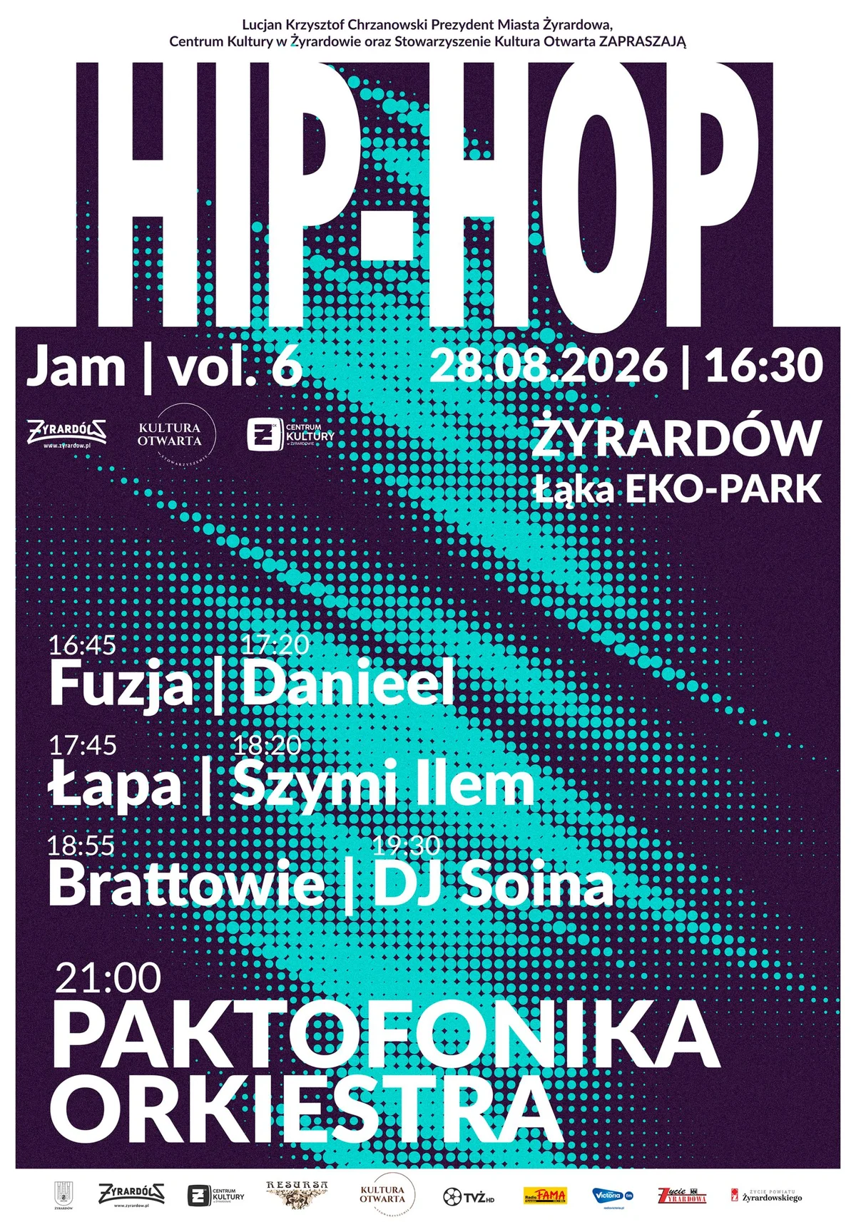 Grafika promocyjna wydarzenia Hip-Hop Jam vol. 6