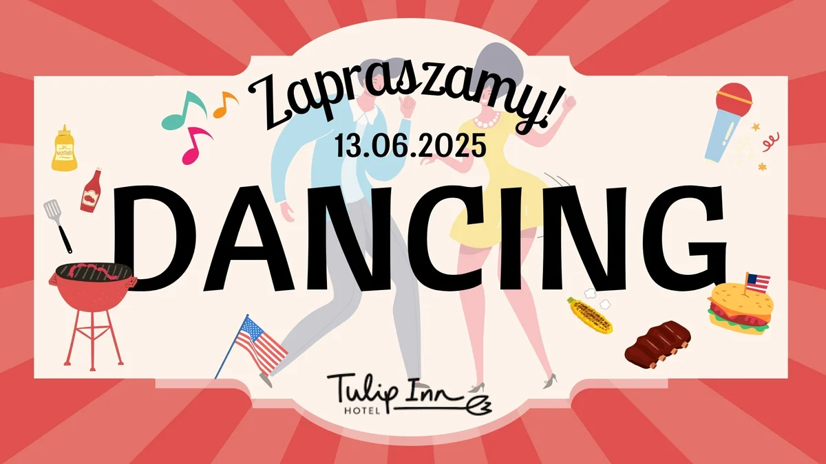 Grafika promocyjna wydarzenia Letni wieczór taneczny w Tulip Inn Żyrardów