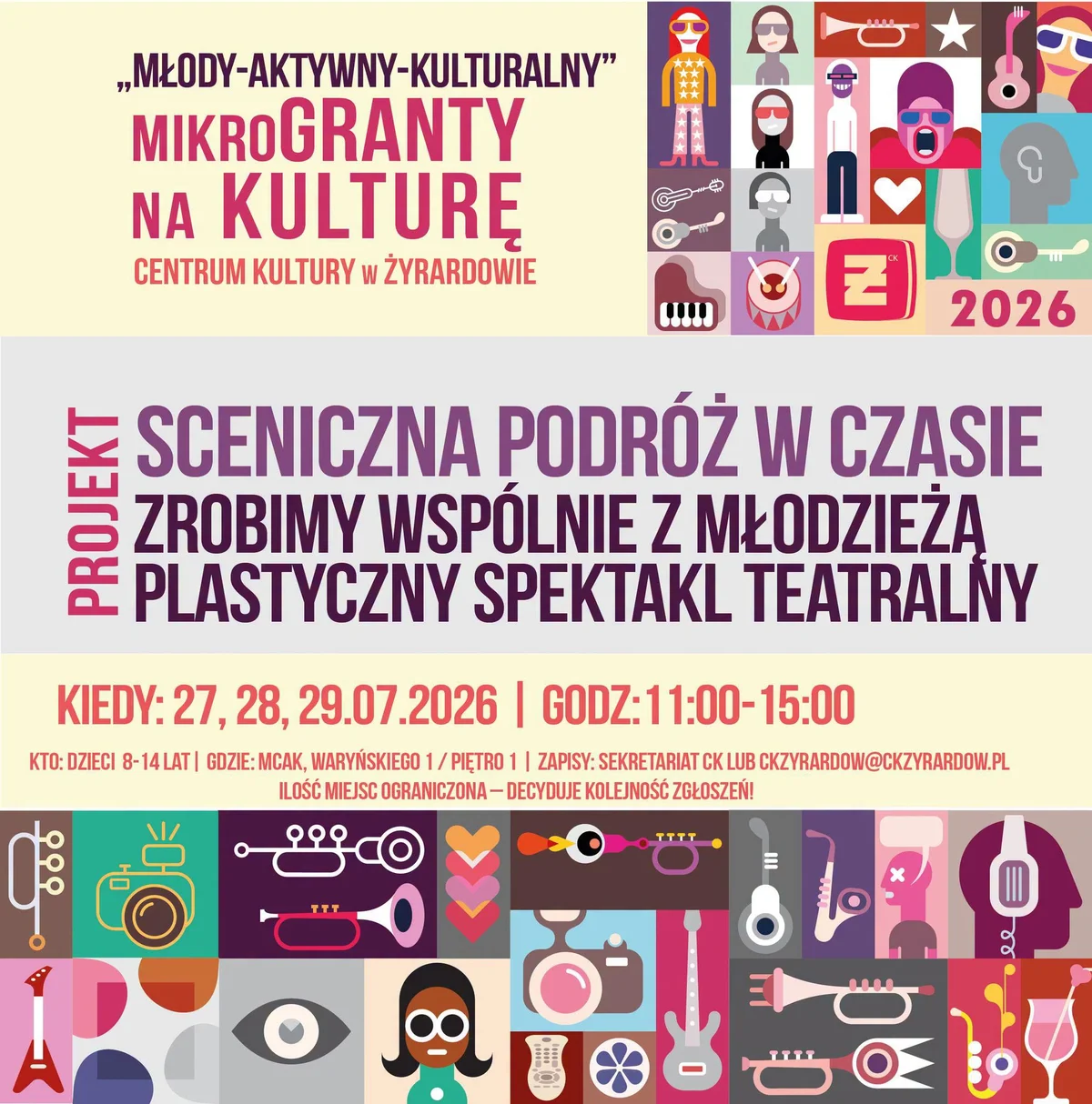 Grafika promocyjna wydarzenia Sceniczna podróż w czasie