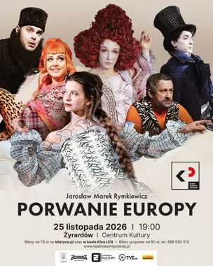 Grafika promocyjna wydarzenia Spektakl „Porwanie Europy” – Teatr Klasyki Polskiej