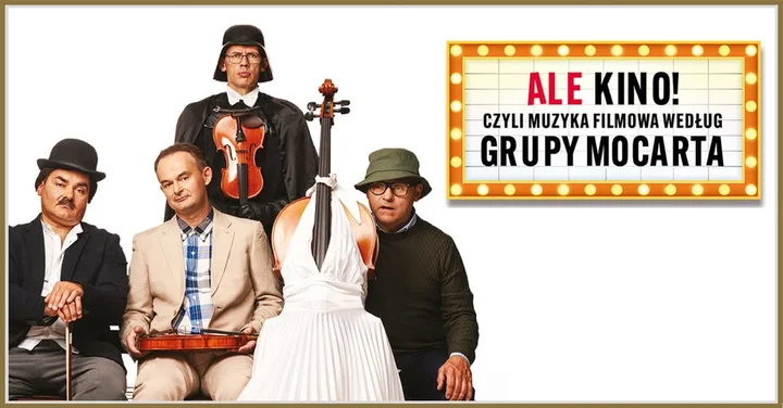 Grafika promocyjna wydarzenia Żyrardów: Grupa MoCarta — ALE KINO! muzyka filmowa na żywo