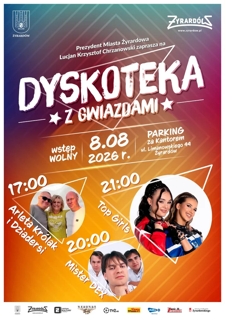 Sierpniowa Dyskoteka z Gwiazdami roztańczy Żyrardów