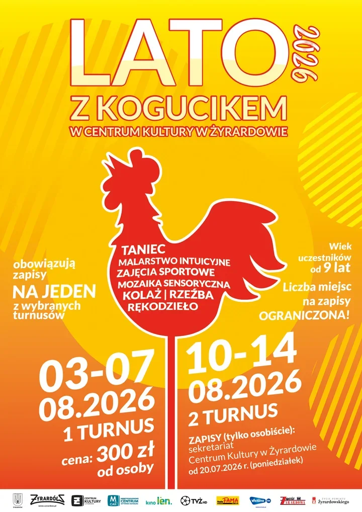 Lato z Kogucikiem w Żyrardowie zamieni wakacje w twórczy tydzień