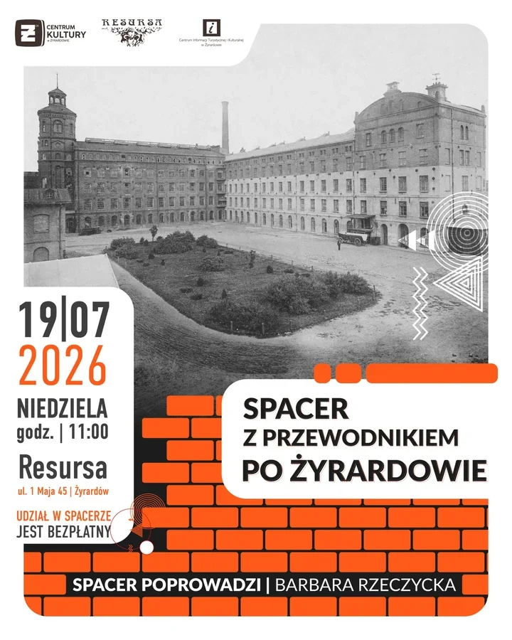 Żyrardów odkryje swoje historie podczas niedzielnego spaceru z przewodnikiem.