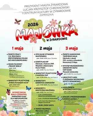 Majówka w Żyrardowie rozpisze trzy dni pełne ruchu, sztuki i flag