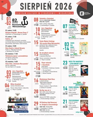 Sierpień w Żyrardowie zapowiada koncerty, kino i kulturę w plenerze.