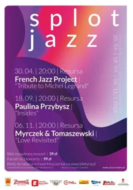 Splot Jazz 2026 - trzy koncerty, które rozpalą Resursę