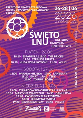 Święto Lnu 2026 rozkręci Żyrardów na trzy muzyczne dni