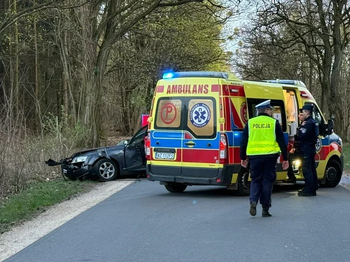 Dwa auta uderzyły w drzewa - czarny weekend pod Żyrardowem zabrał dwie osoby